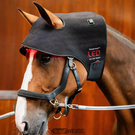 Horseware LED Poll Cap pakaušio apsauga | Raudonos šviesos ir infraraudonųjų spindulių terapija | Belaidė ir akumuliatorinė