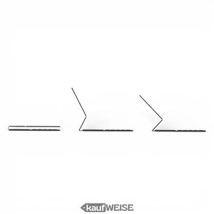 Schwarze Metall-Hairpins mit schlankem, minimalistischen Design