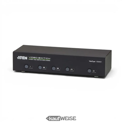 ATEN VS0401 4 prievadų VGA jungiklis su garsu ir RS-232