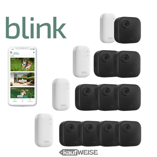 Blink Outdoor 4 stebėjimo kamerų rinkinys | Galima rinktis iš 1–4 kamerų | įskaitant sinchronizavimo modulį