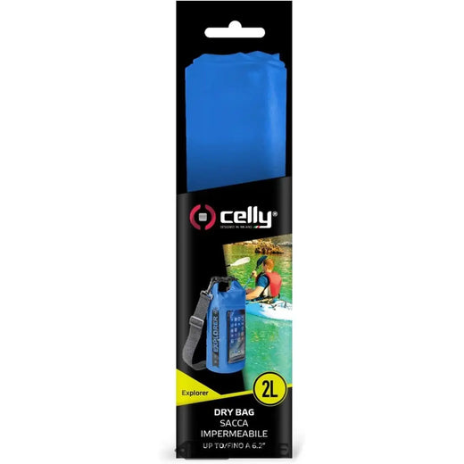 Celly Explorer sauso maišelio 2L | Neperšlampamas mobiliojo telefono skyrius (lietimui) | Pečių dirželis ir užsegimas | Lauke