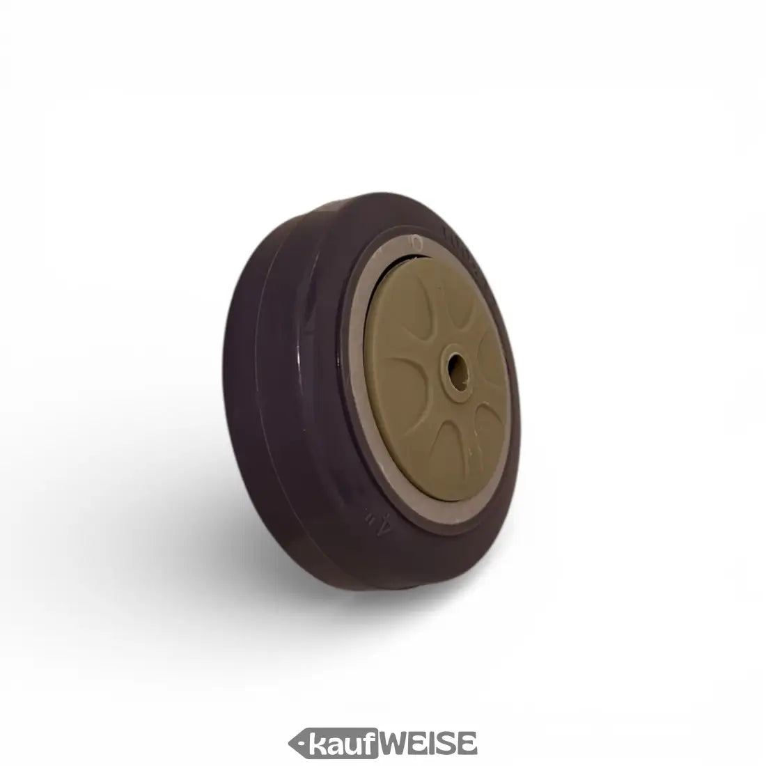 Dunkelviolettes Gummirad mit beigem Plastiknabe, 4 Zoll Hoverkart Ersatzrad grau