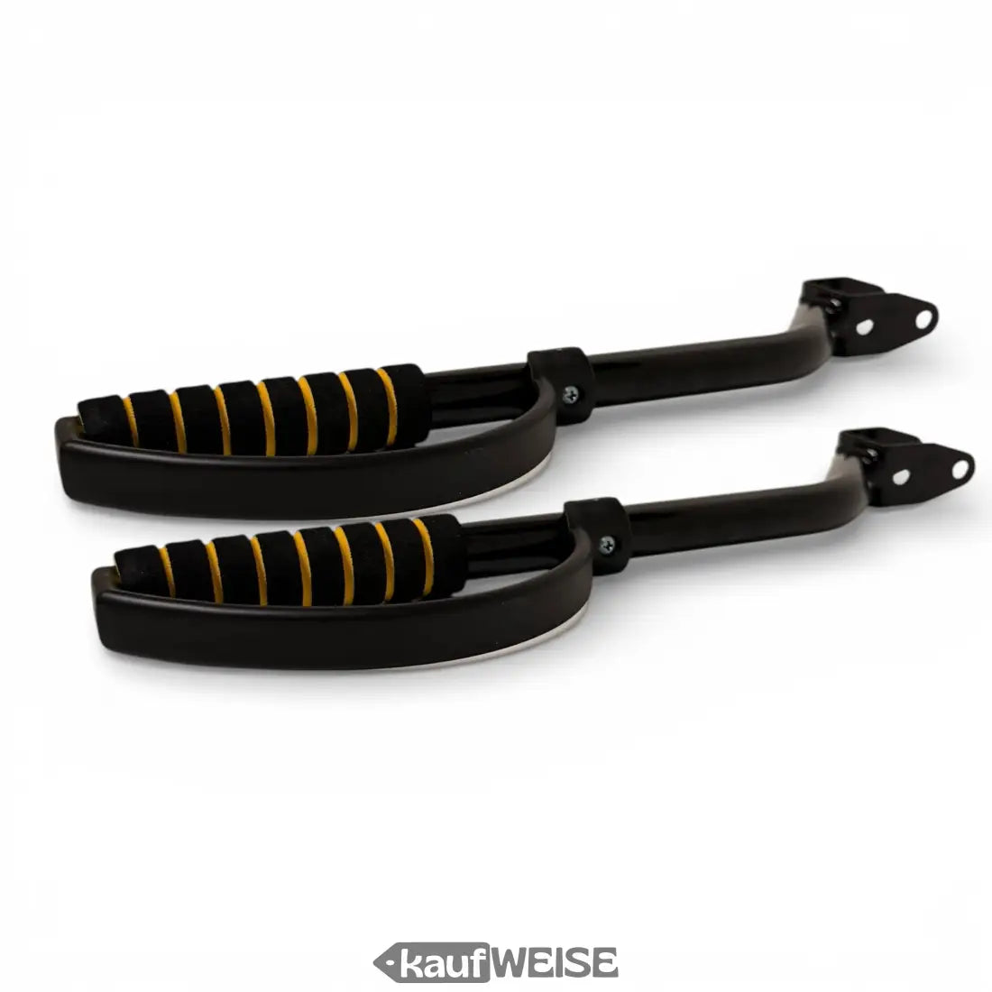 Hoverkart schwarze Motorrad-Fußrasten mit Gold-Gummi-Griffen