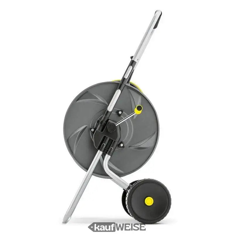 Grauer und gelber Schlauchwagen mit Rädern und Handkurbel für Kärcher HT80 M Kit