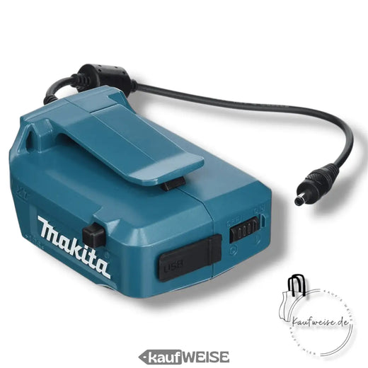 „Makita“ USB adapteris LXT (14,4 V/18 V) – baterija kaip išorinė baterija | 2 x 2,1 A įkrovimo prievadai | ADP05