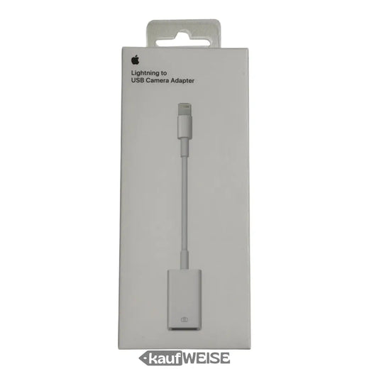 Originalus Apple Lightning į USB kameros adapteris (MD821ZM/A) | Importuoti nuotraukas ir vaizdo įrašus | Prijunkite USB įrenginius prie iPhone ir iPad