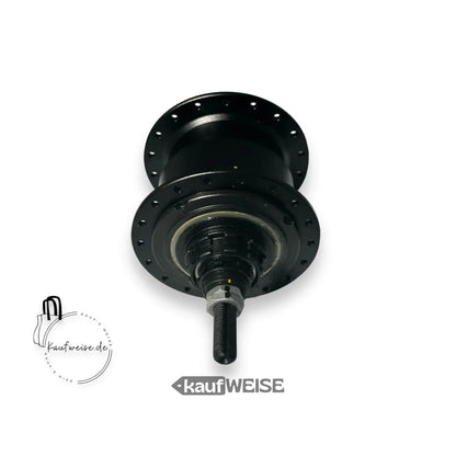 Schwarzes Fahrradnabenbild der Original VanMoof X-RK4 4-Gang Nabenschaltung für S3