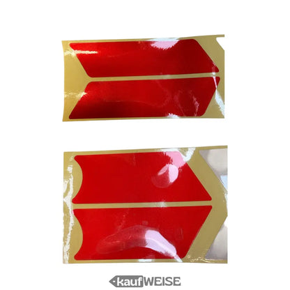 Rote glänzende Pfeil-Aufkleber mit goldener Rückseite für Xiaomi M365/Pro