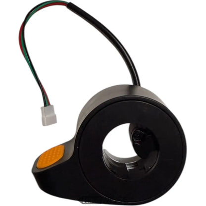 Schwarzer Segway-Ninebot Max G30 Gelb-Gashebel mit orangem Knopf