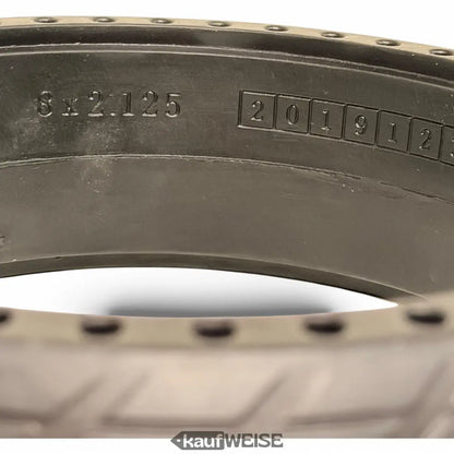 Dunkelgrauer Metallfelge Segway-Ninebot Reifen ES1/ES2/ES4 mit Gravur hinten