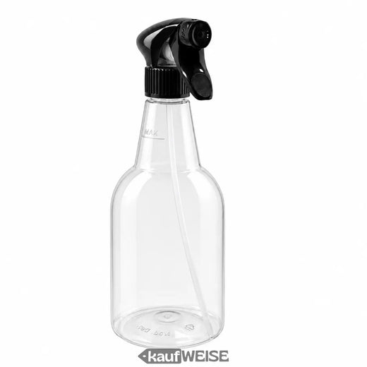 Purškimo buteliukas tuščias 750 ml, daugkartinis | Skaidrus, On/Off purškimo galvutė | 3, 5 arba 10 vnt.