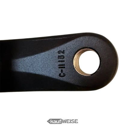 Schwarzer Metall-Griff mit Loch und C-1152-Gravur für Volta GTS One Kurbelsatz